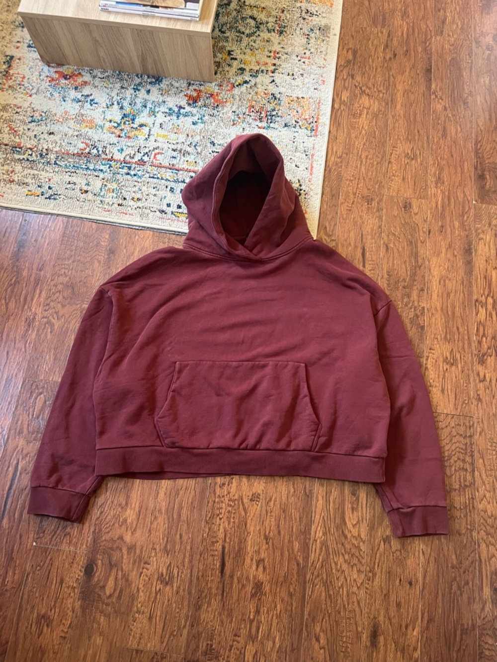 Entire Studios Heavy Hood Hoodie Size XL Scarlet Red Boxy Oversized Fit